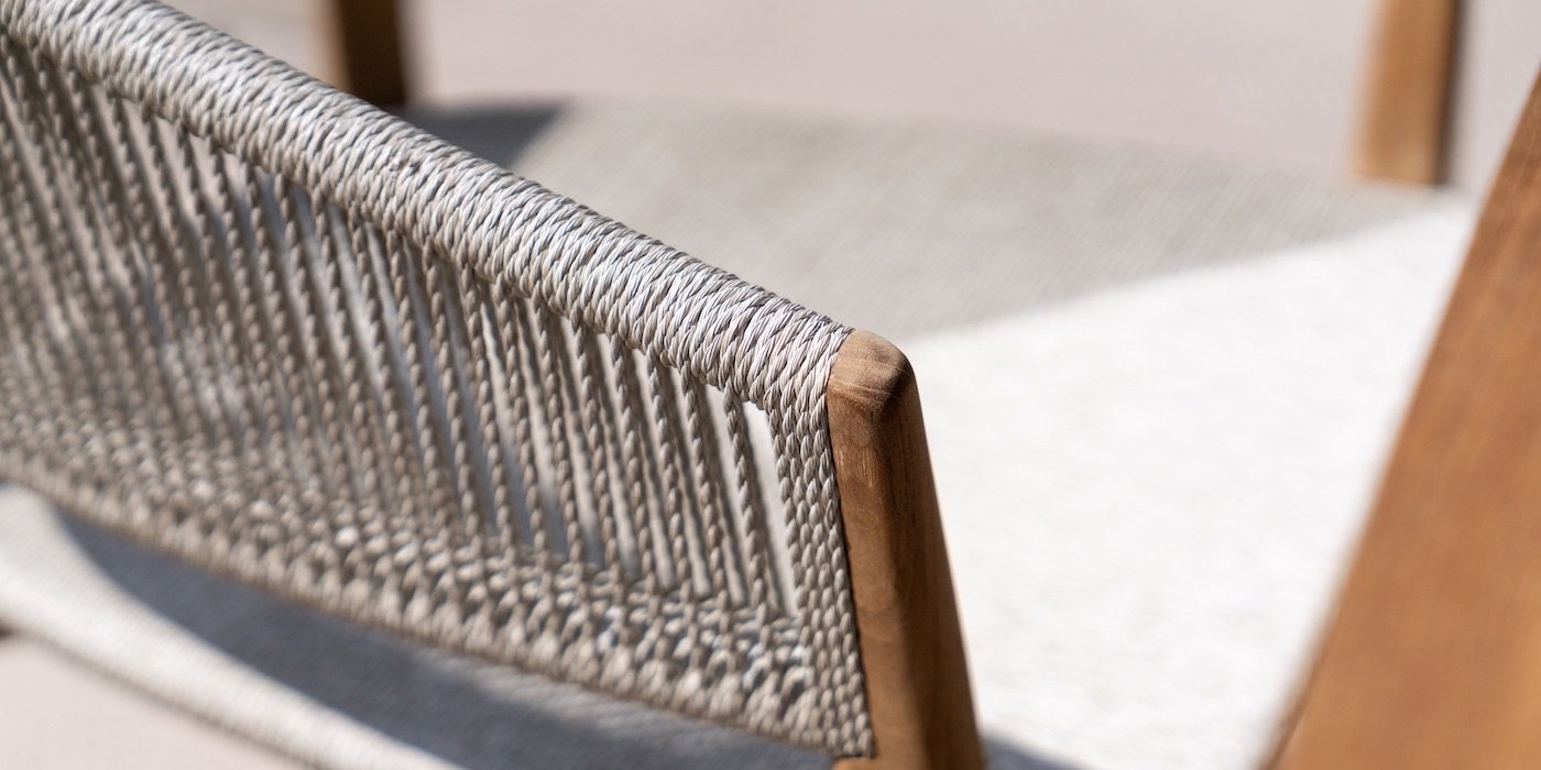 Materiali za luksuzno vrtno pohištvo - pletene vrvi