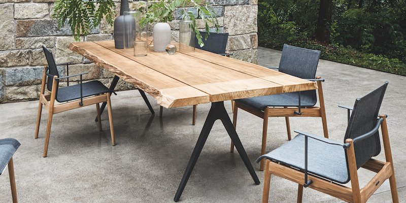 Vrtna miza Raw, kolekcija Prehod Luxury