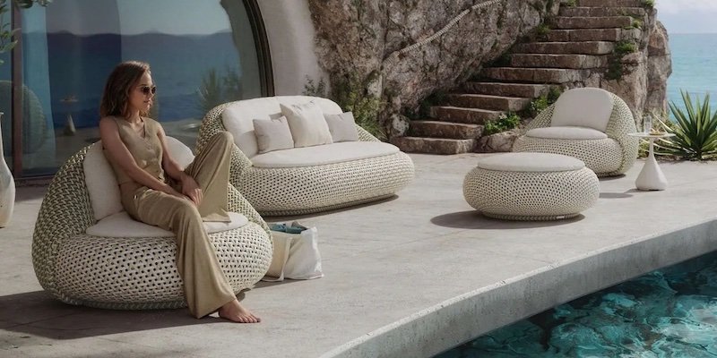 Vrtna sedežna garnitura Atolo. kolekcija Prehod Luxury