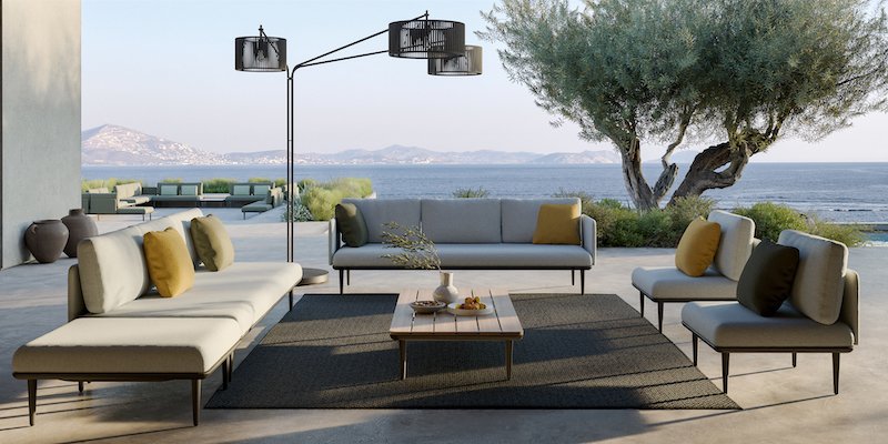 Vrtna sedežna garnitura Styletto Lounge, Prehod Exclusive