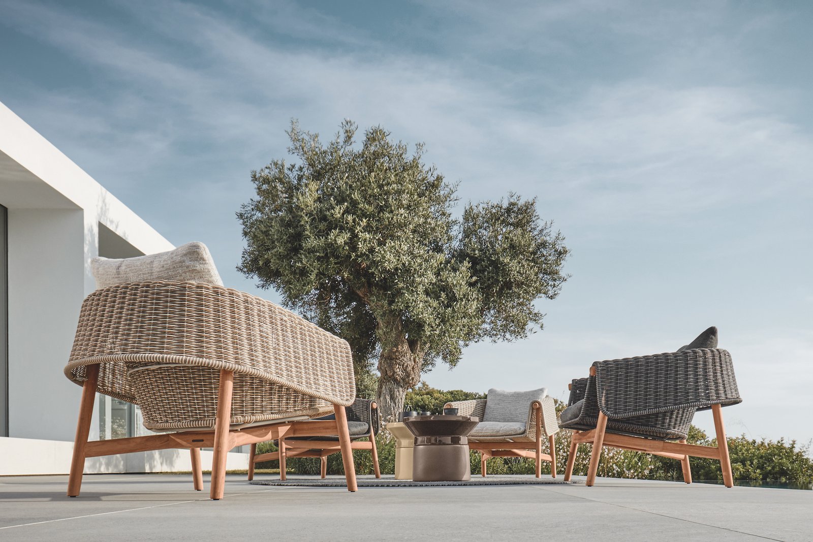 Vrtni lounge klubski stoli Prehod, Wrap, Gloster